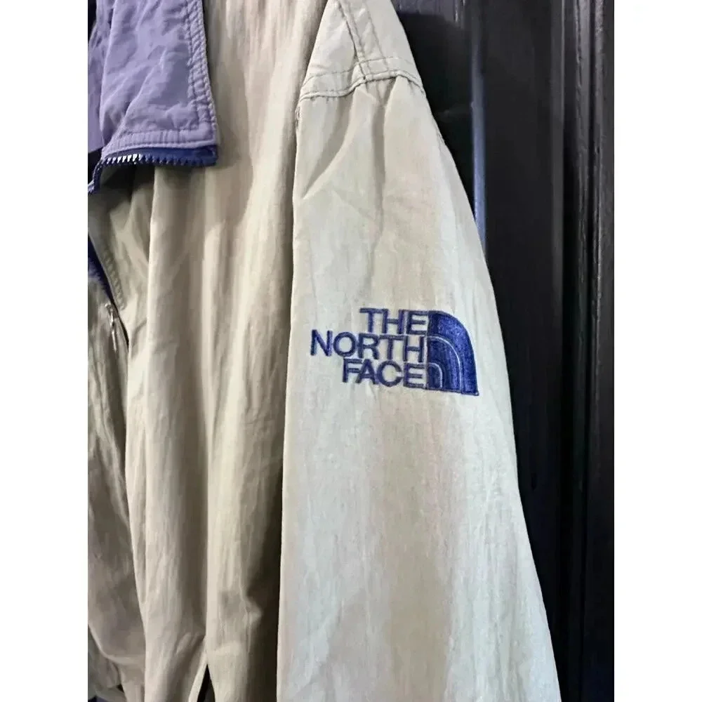 The North Face Beige Windbreaker Jacket Size Medium